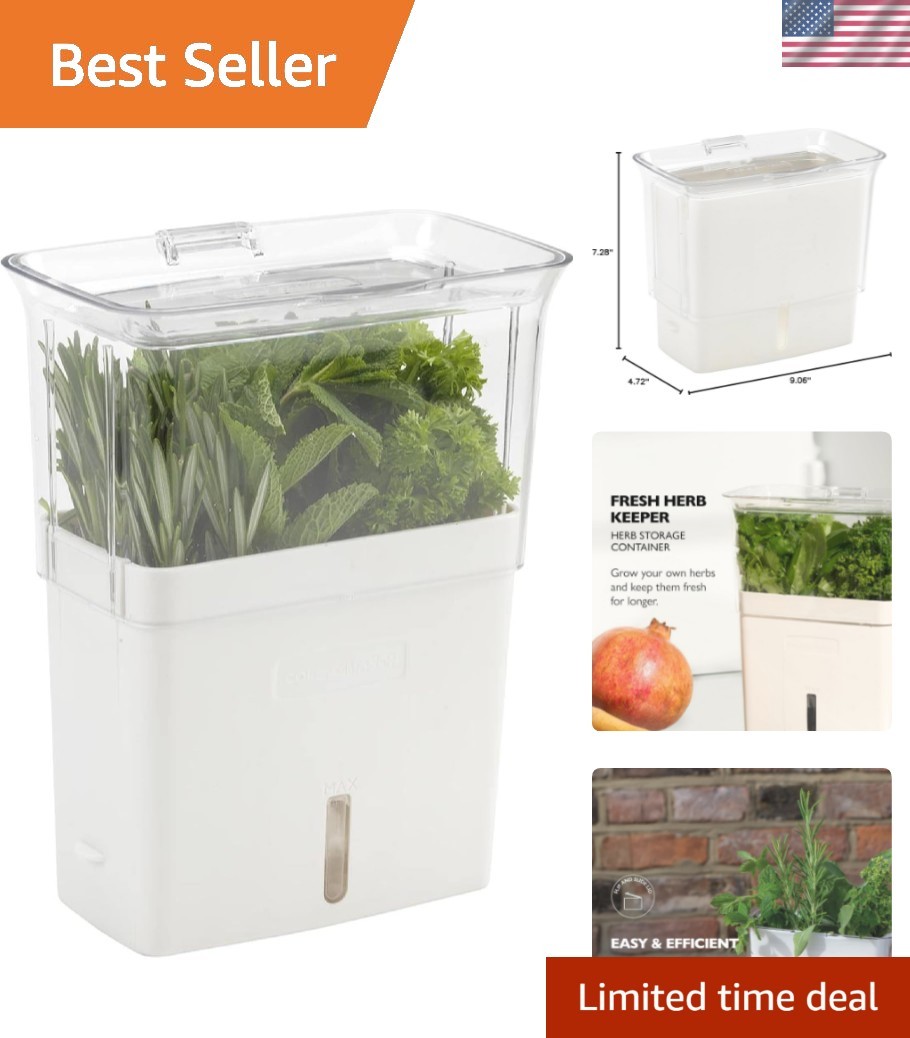 Fresh Herb Keeper – Acrylic Storage Container for Refrigerator – Storage for …