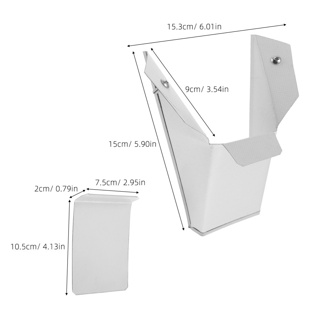 White Metal Grain Container Spout with Smooth Flow for Rice and Flour Bins