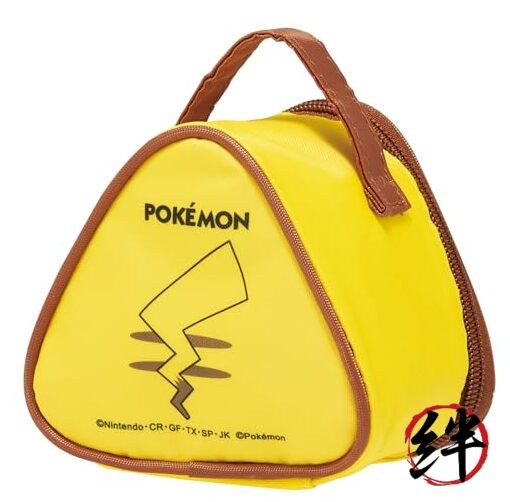 Skater KONC2 Insulated Rice Ball Lunch Bag Pokemon Pikachu Face 23