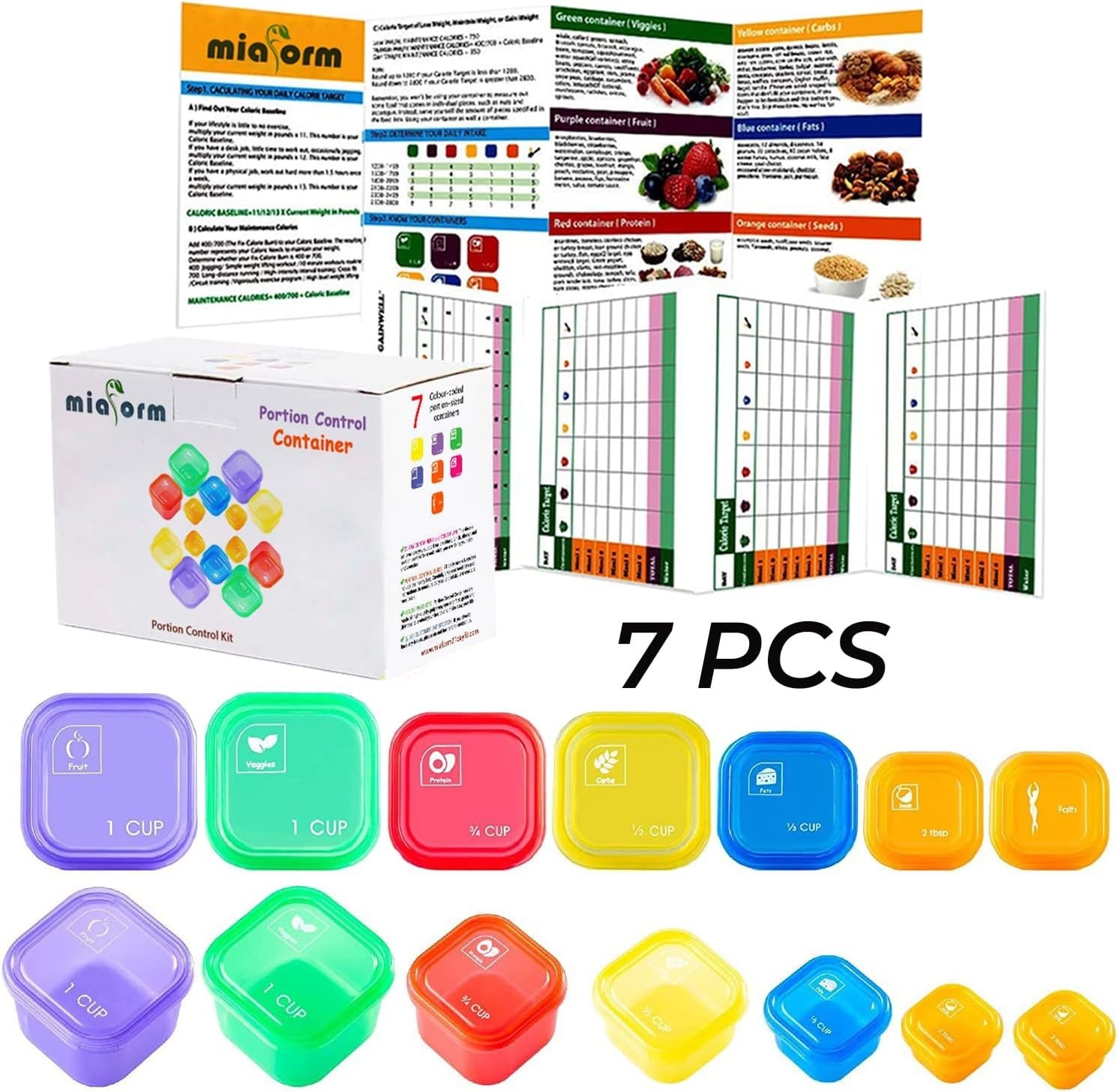 Portion Control Container and Food Plan – 21 Day Portion Control Container Ki…