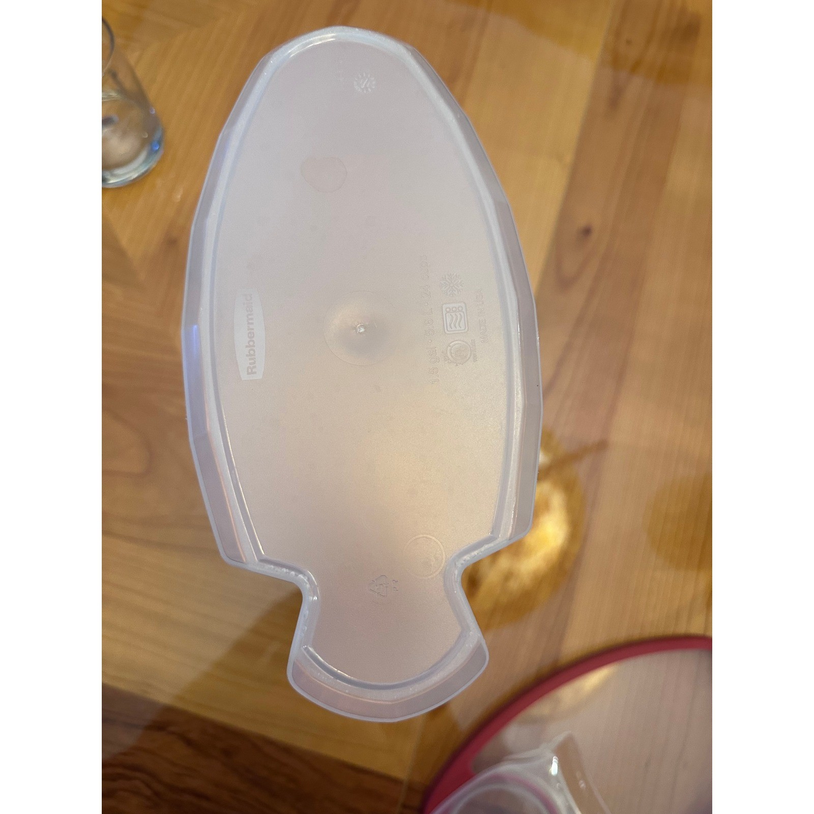 Tupperware Modular Mates Oval Container Cranberry Red Lid Flip Top Spout 1615