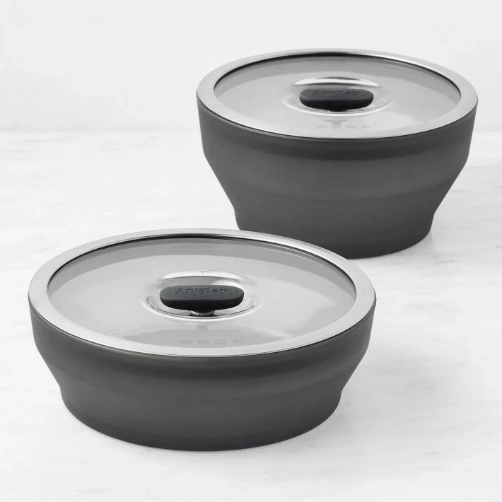 Anyday Frosted Glass Large Cookware and Storage, Set of 4