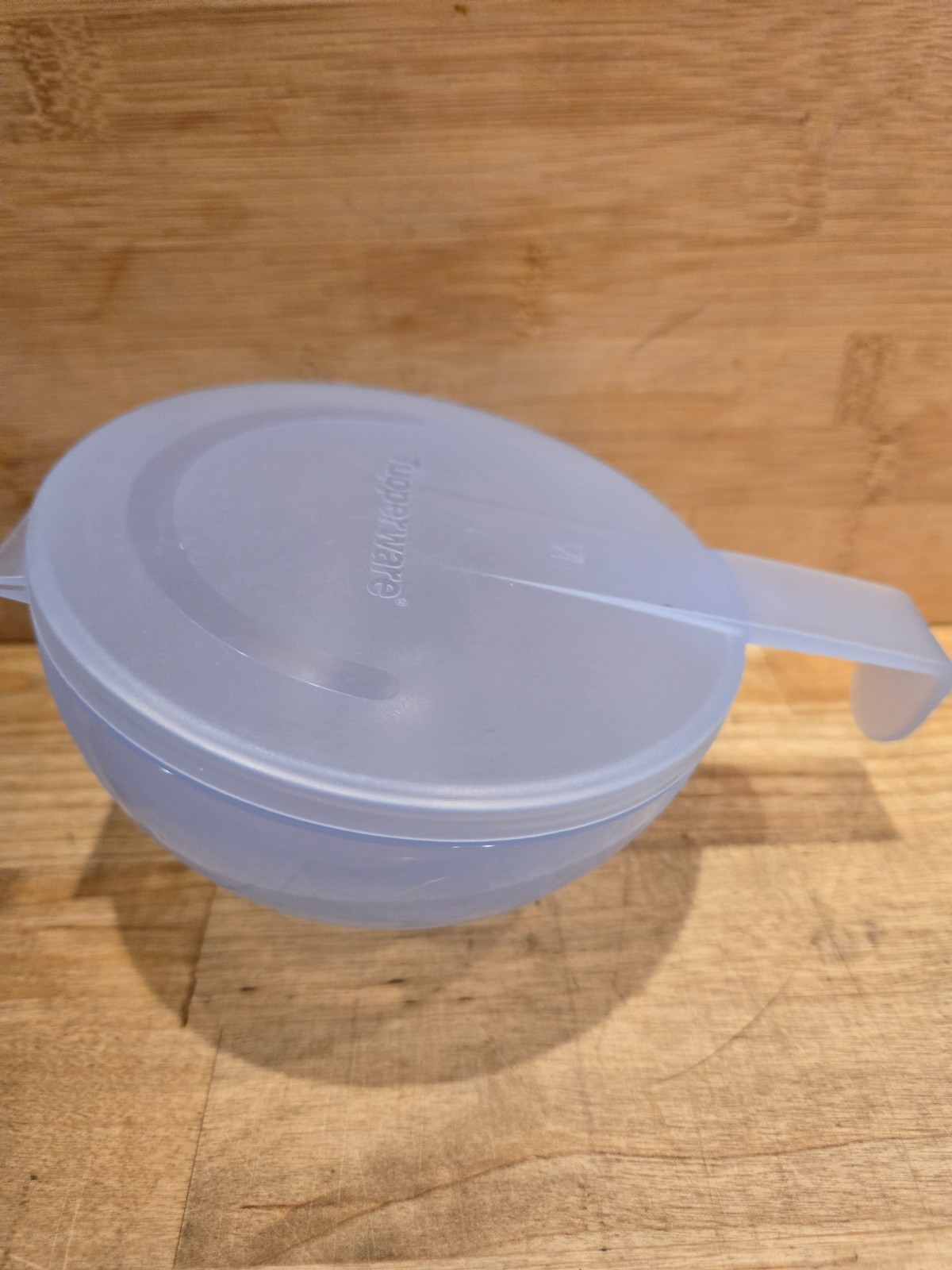 TUPPERWARE Forget-Me-Not Onion Tomato Keeper Fridge Leftover Blue