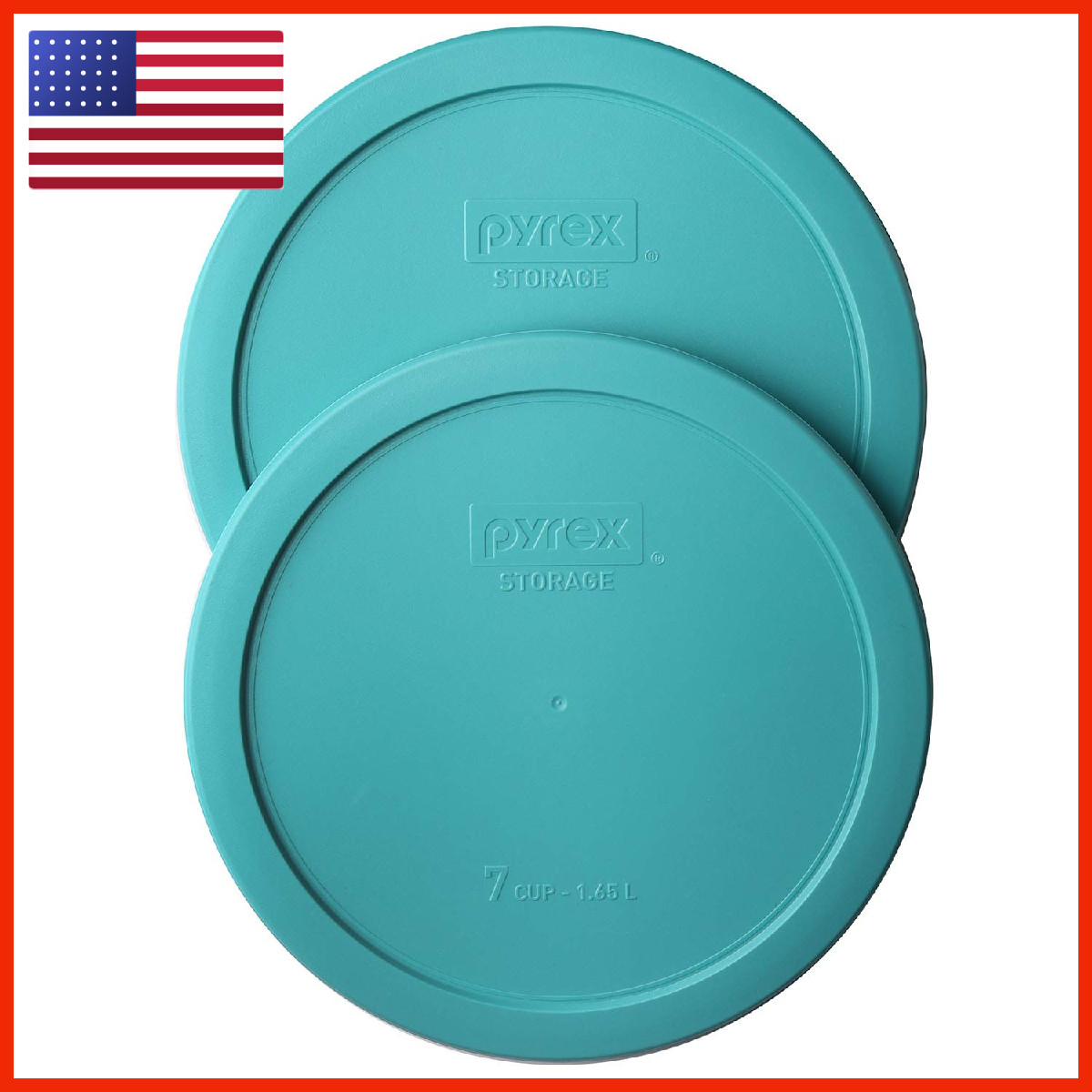 Pyrex 7402-Pc 6/7-Cup Turquoise Food Storage Replacement Lid – In Usa