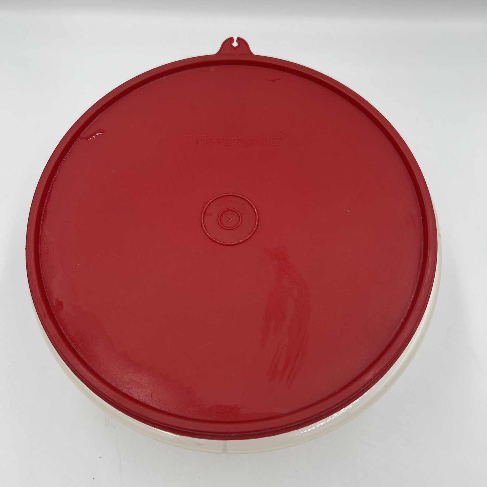 Tupperware Classic Mixing Bowl Vintage 272-12 With Red Lid 230-27