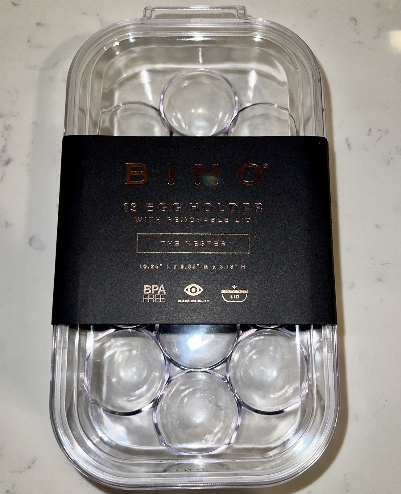 BINO 13 Egg Holder Container Removeable Lid The Nester Collection NEW