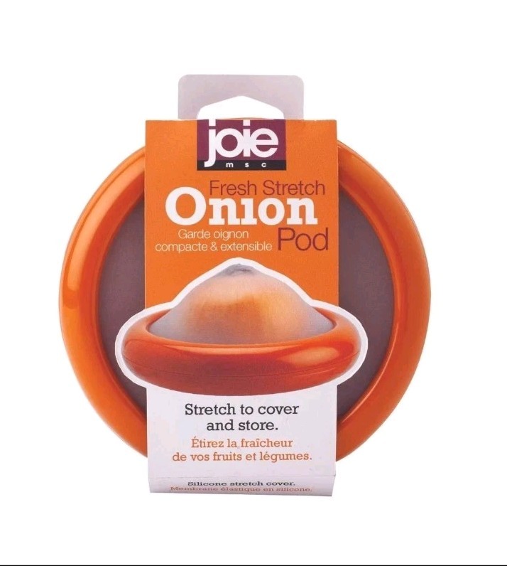 Onion Food Saver Stretch Pod, Silicone, One Size, Orange, 1 Count