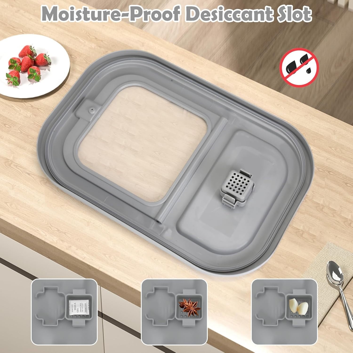 Airtight Pet Food Container | Dog & Cat Food Storage Bin | Treat Box with Scoop