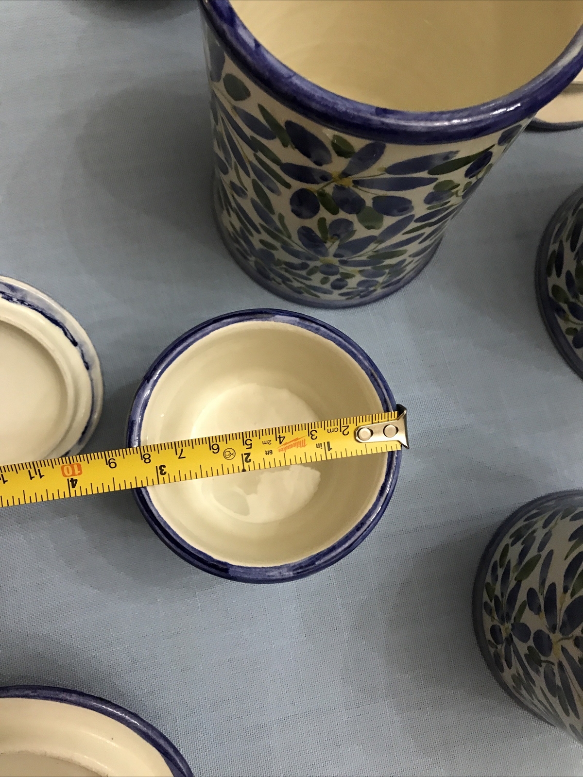 Beautiful 4 Piece Set Of Handmade Arte Creta Italian Kitchen Storage Containers