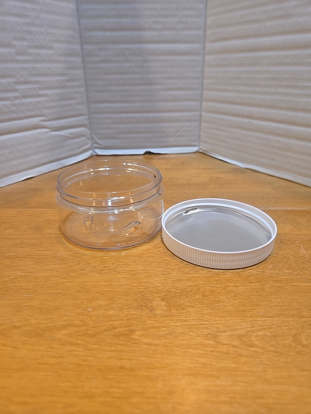 Lidded Threaded Top 8 Oz Squat Container Storage Organizer Gift Jar Set Of Ten