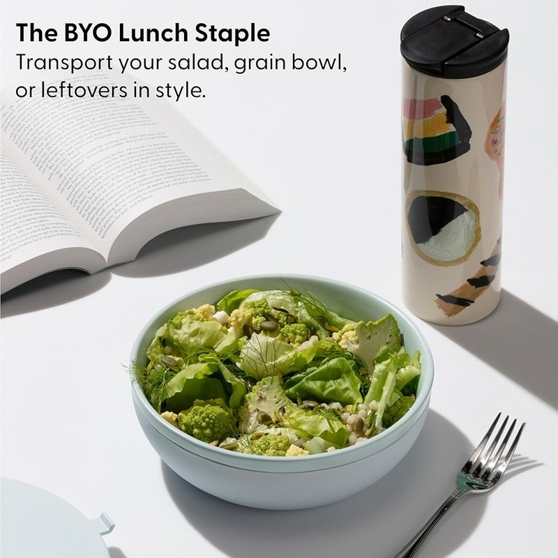 Premium Ceramic Meal Prep Bowl Eco-Friendly Microwave Safe Food Container New