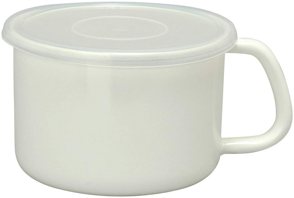 Noda enamel white series storage containers possession chauffeur stocker round t