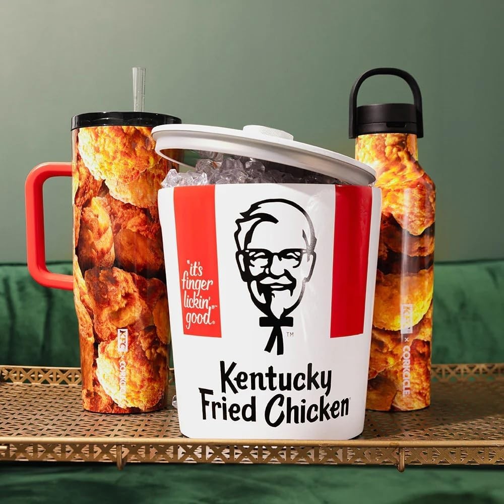 Corkcicle KFC x Cruiser 22oz Insulated Tumbler with Handle Straw BPA-Free Leakpr