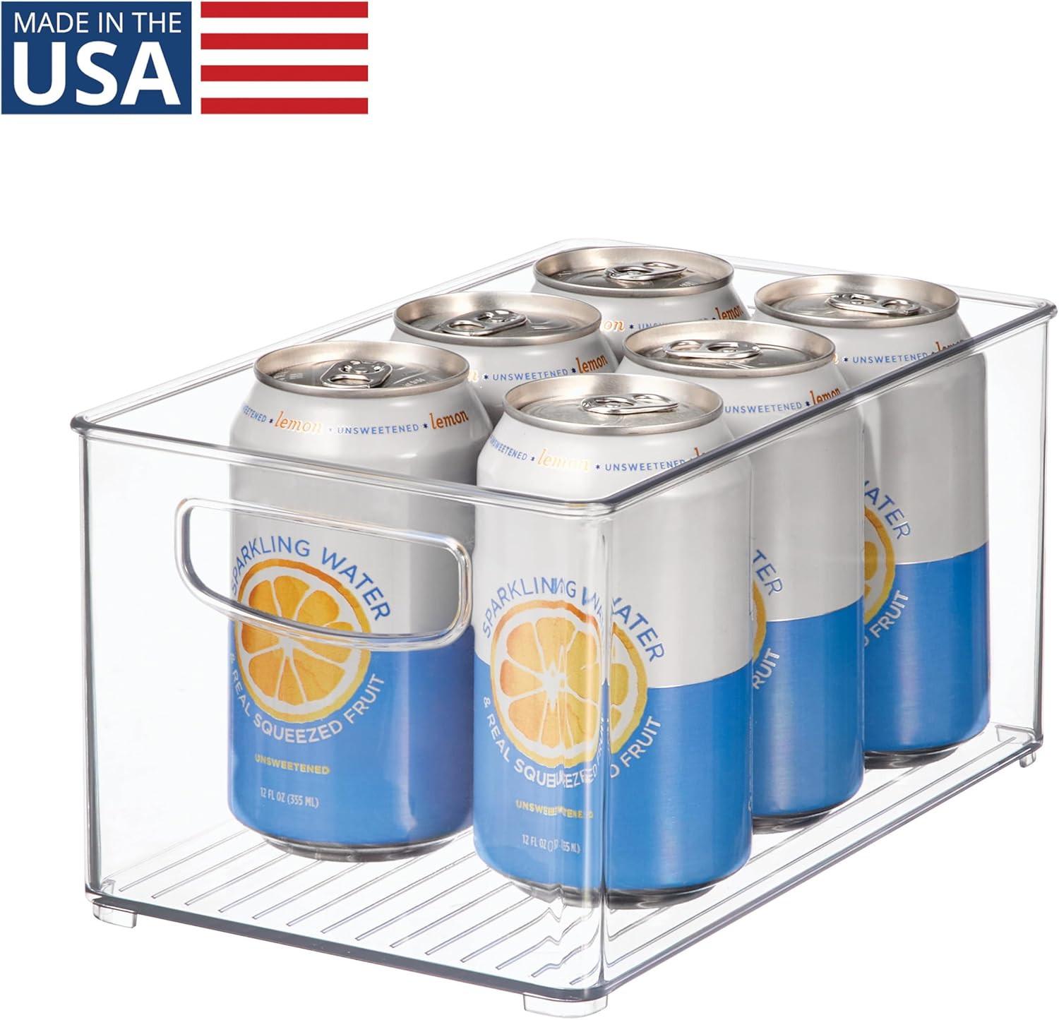 Stackable Clear Plastic Bin | Kitchen Organizers and Storage, for Fridge and Pan