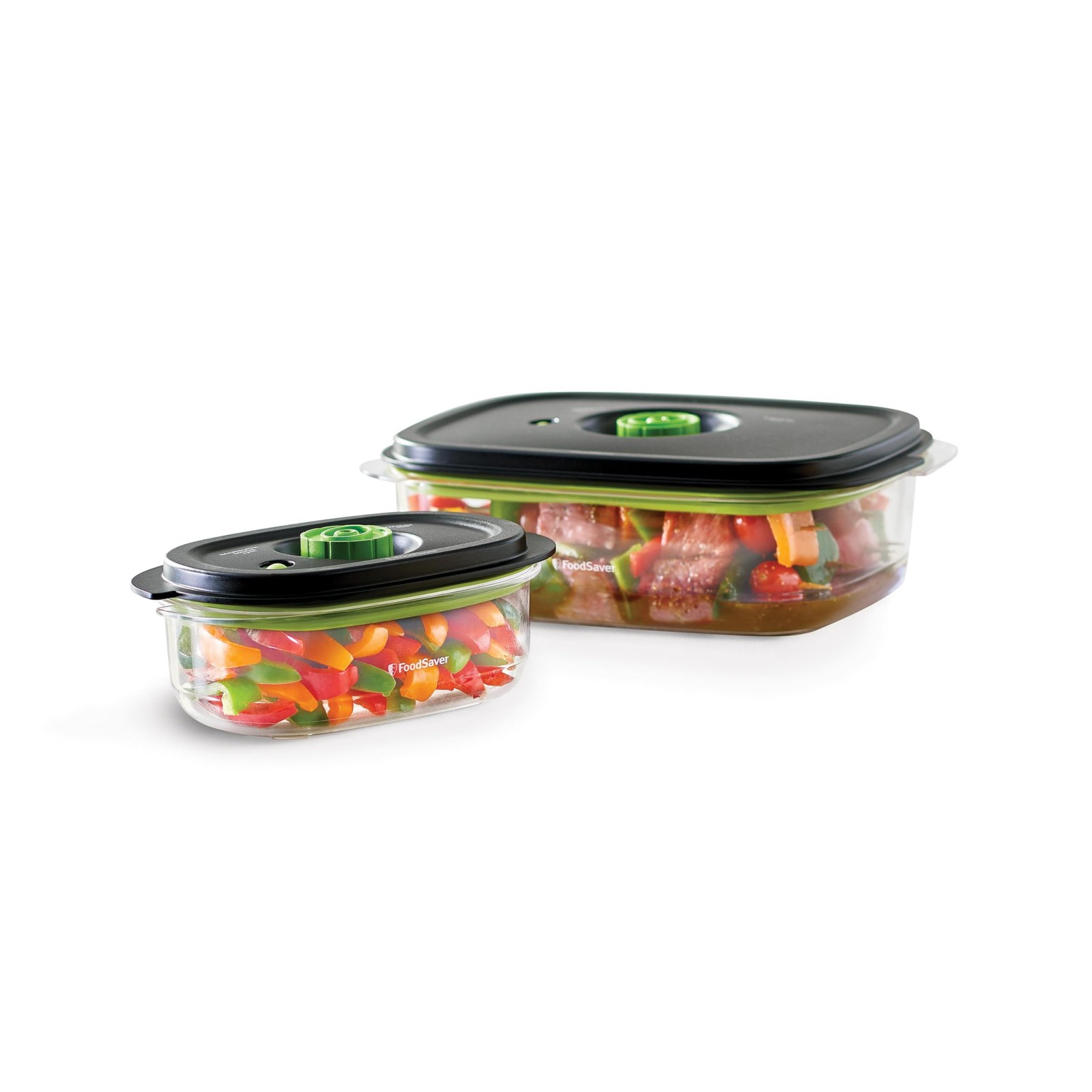 FoodSaver 2116382 Preserve & Marinate Vacuum 10-Cup & 3-Cup Containers, Clear
