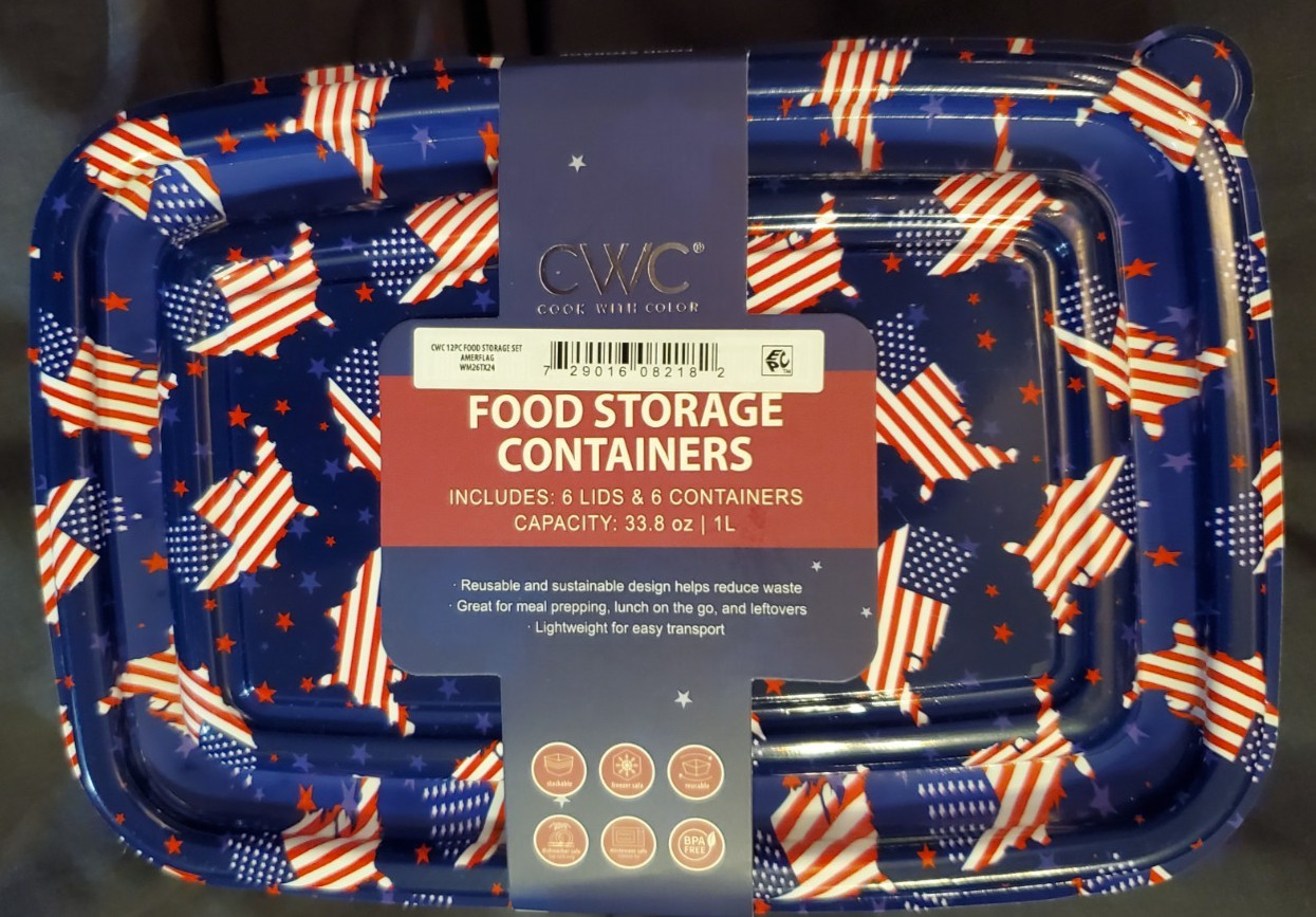 CWC Food Storage Containers 12 Piece Set – Choose One