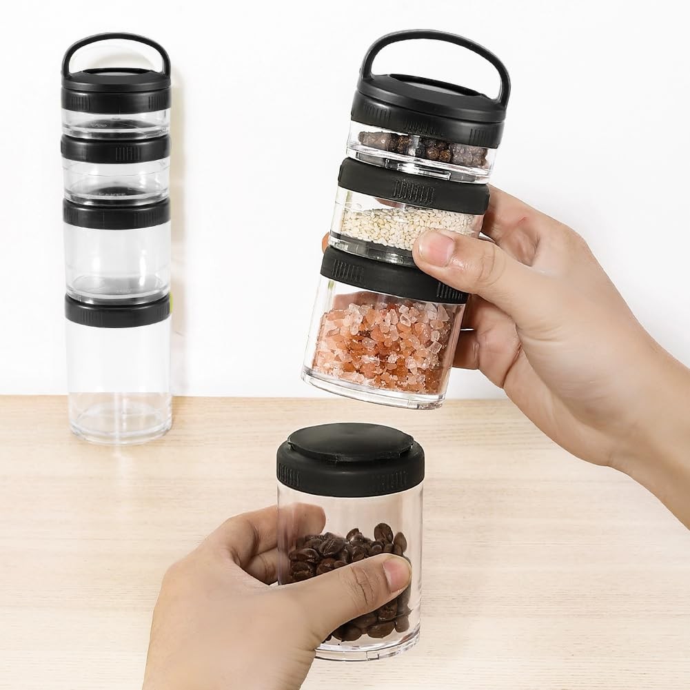 Saycker Portable Stackable Snack Container Nut Box, Random Color