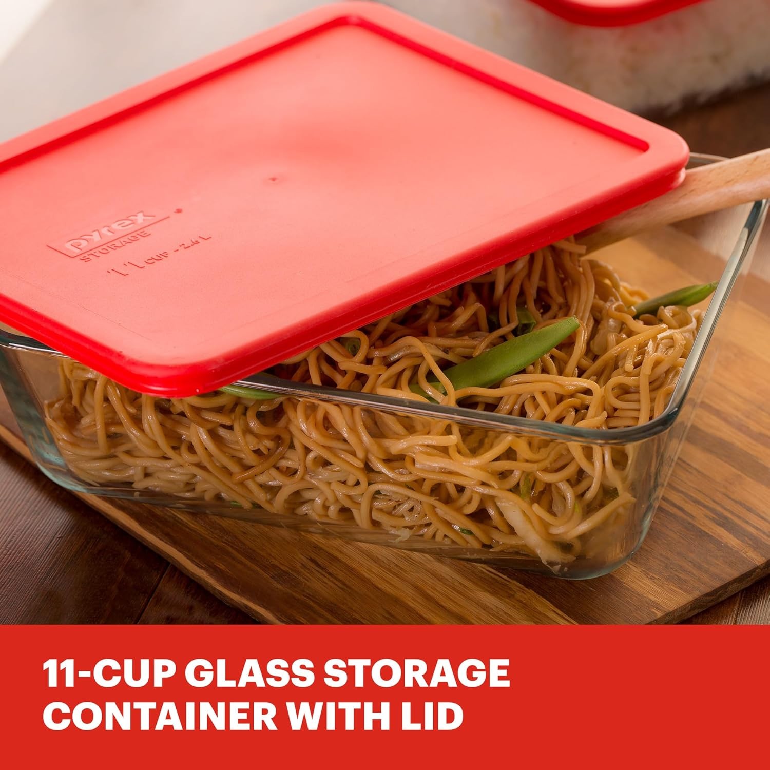 Glass Food Storage Container Snug Fit Non-Toxic Plastic BPA-Free