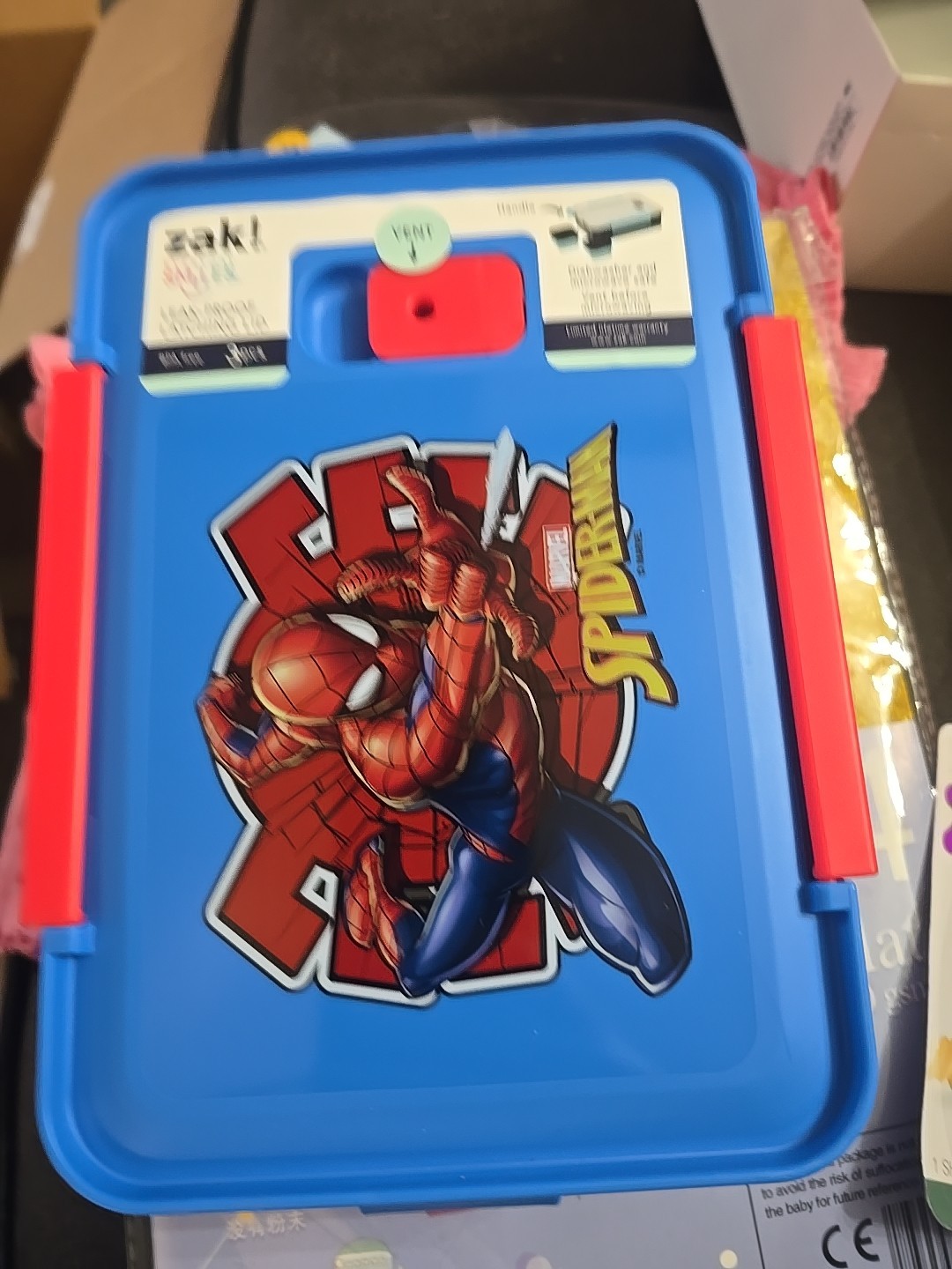 New Spider-Man Plastic 3-Section Seal Food Storage Container – Zak Designs