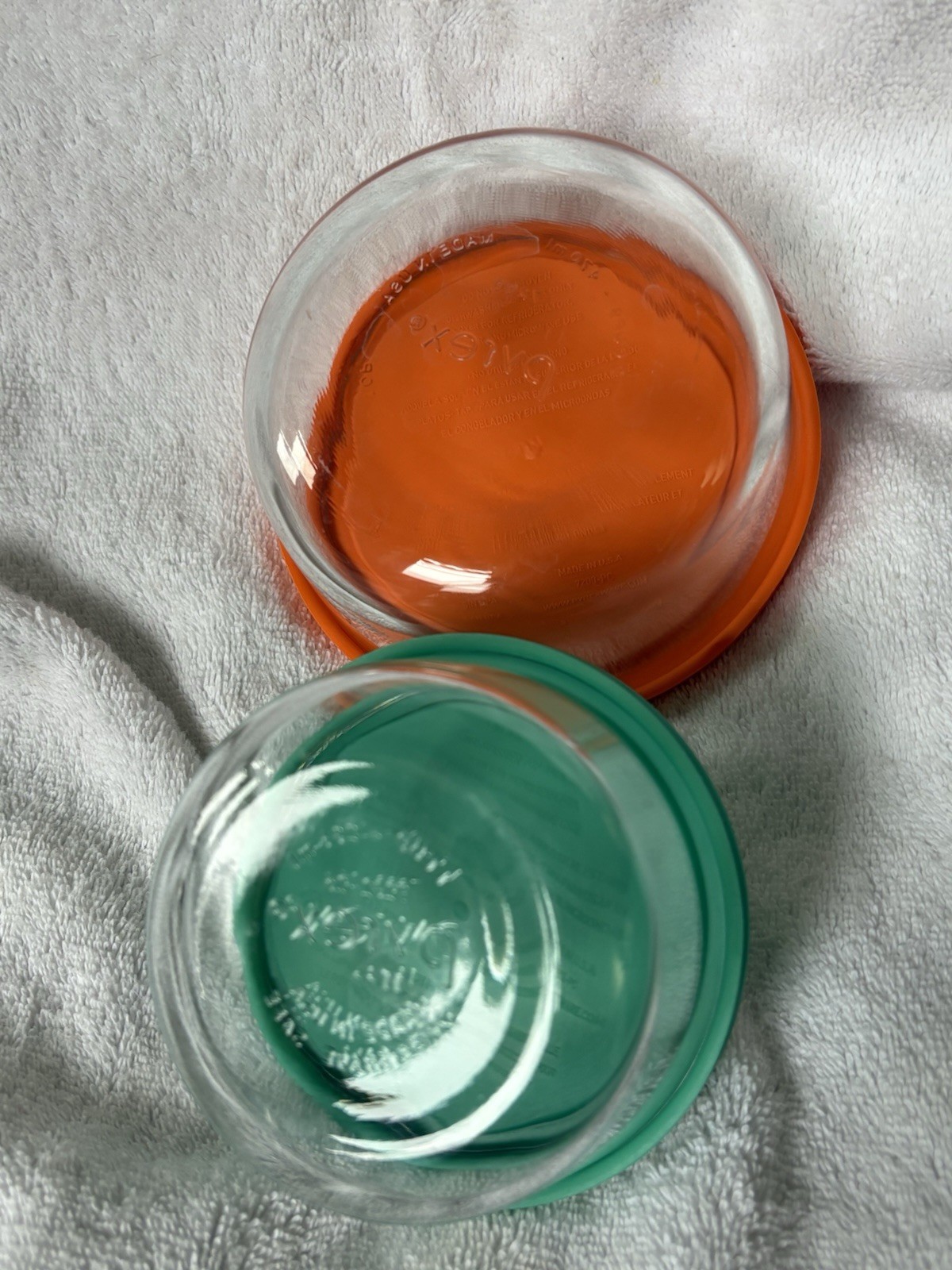 Pyrex Clear Glass Storage Containers Set Of One 1 Cup And One 2 Cup With Lids