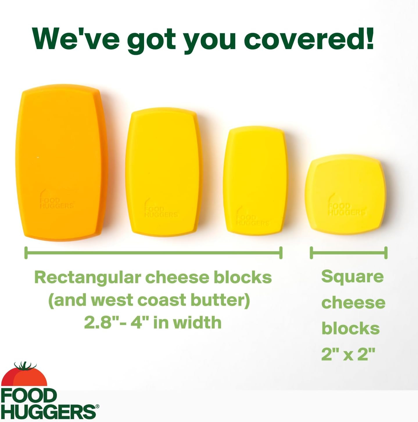 Cheese Huggers Set of 4 Reusable Silicone Savers | Cheese Paper Alternative |…