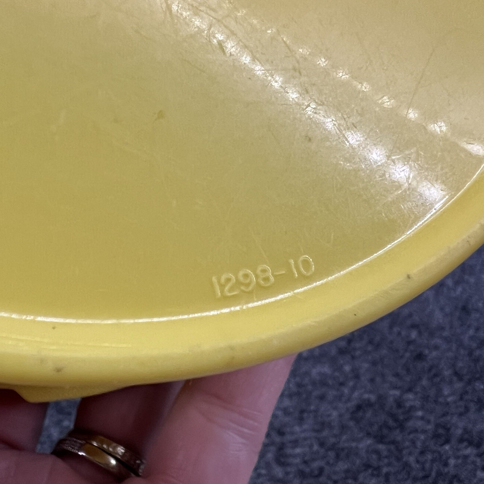 Tupperware Yellow Servalier Canister Storage 1298-10 No Lid