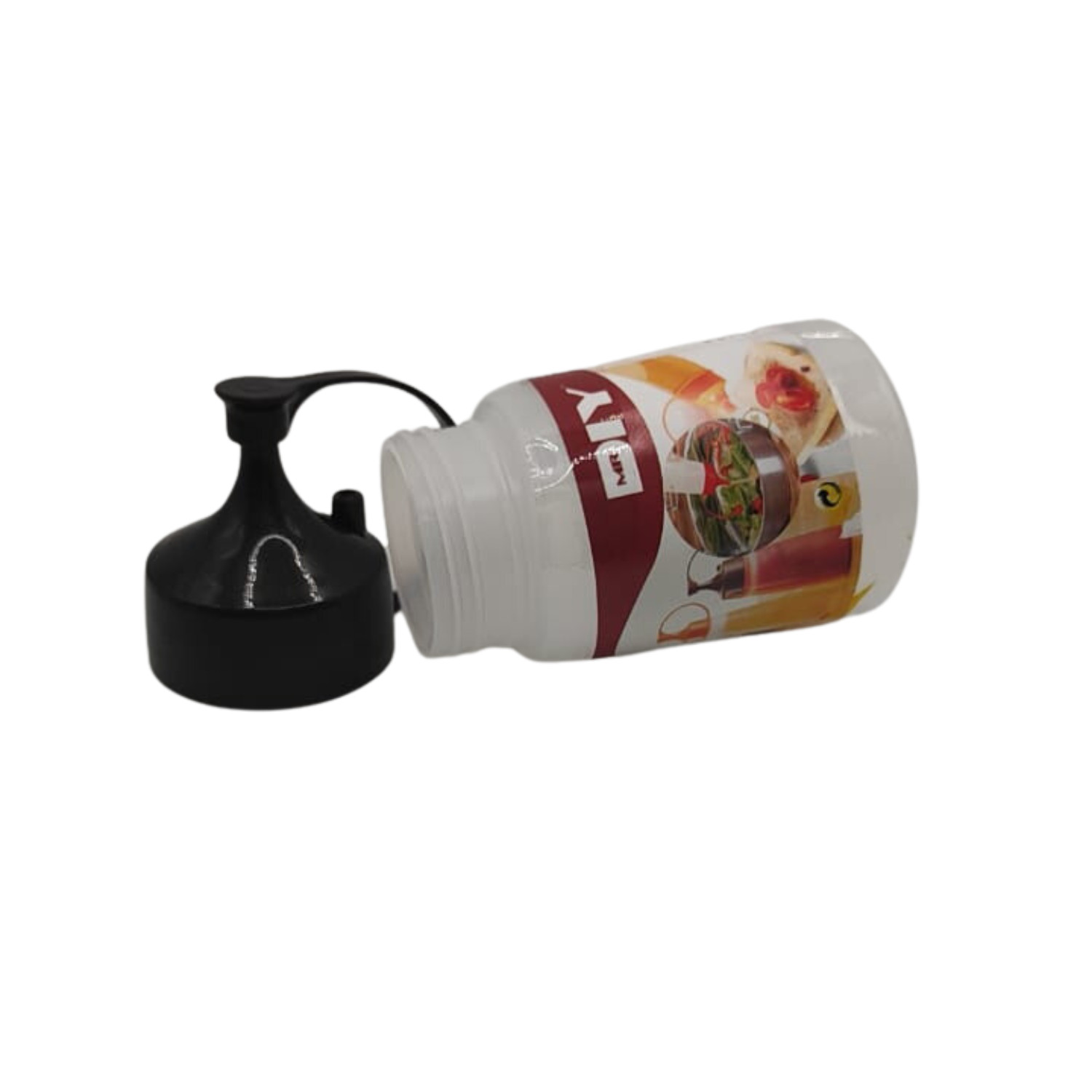 150ml Small Sauce Condiment Multipurpose Bottles Keeper Container With Black Lid