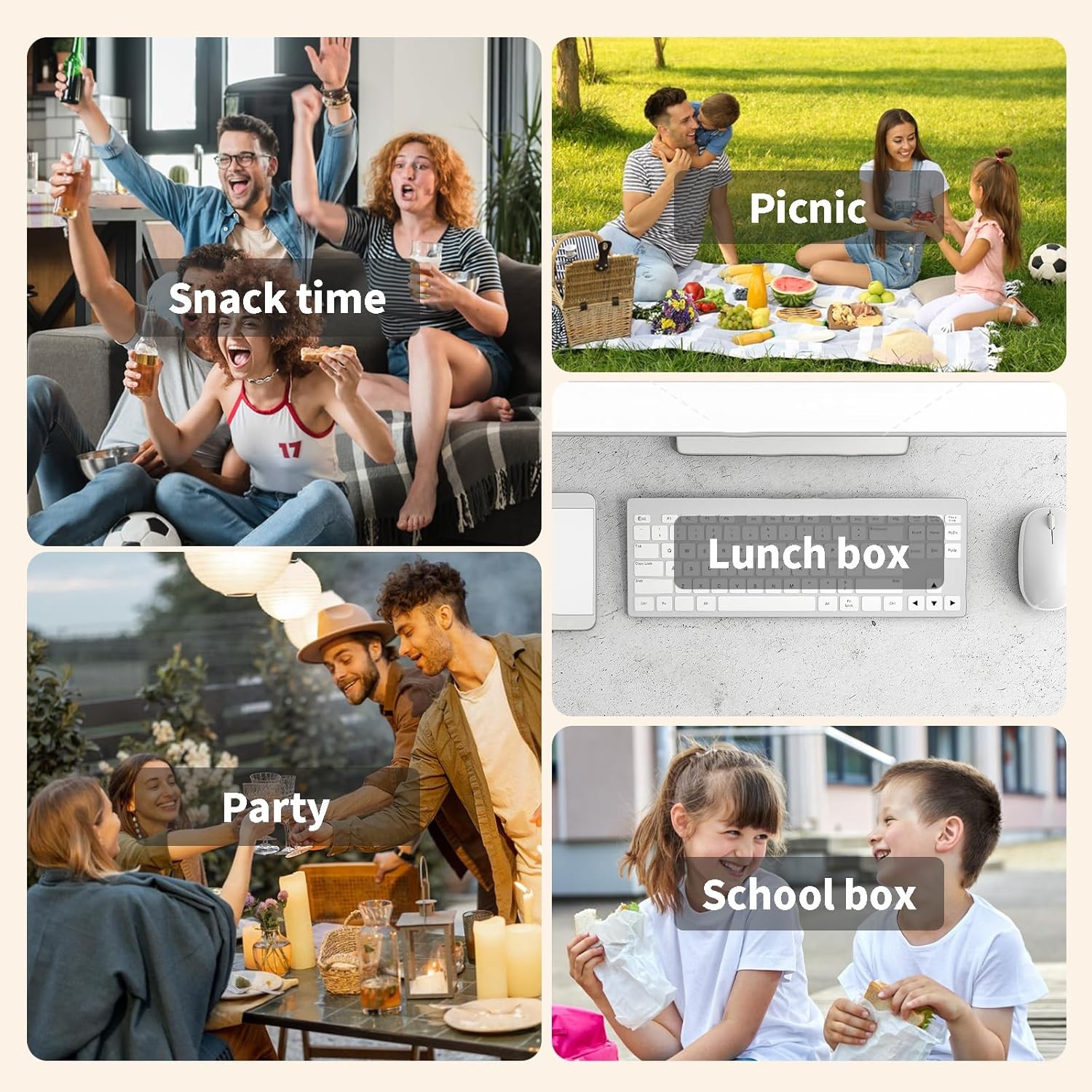 15 Sets Reusable Snack Containers 2 Compartments with Lids for Sauces On-the-Go