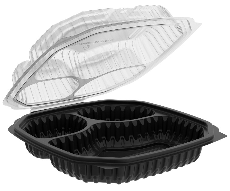 Food Container – 3 Compartment Microwaveable – To Go Container (120 Eaches/Case)