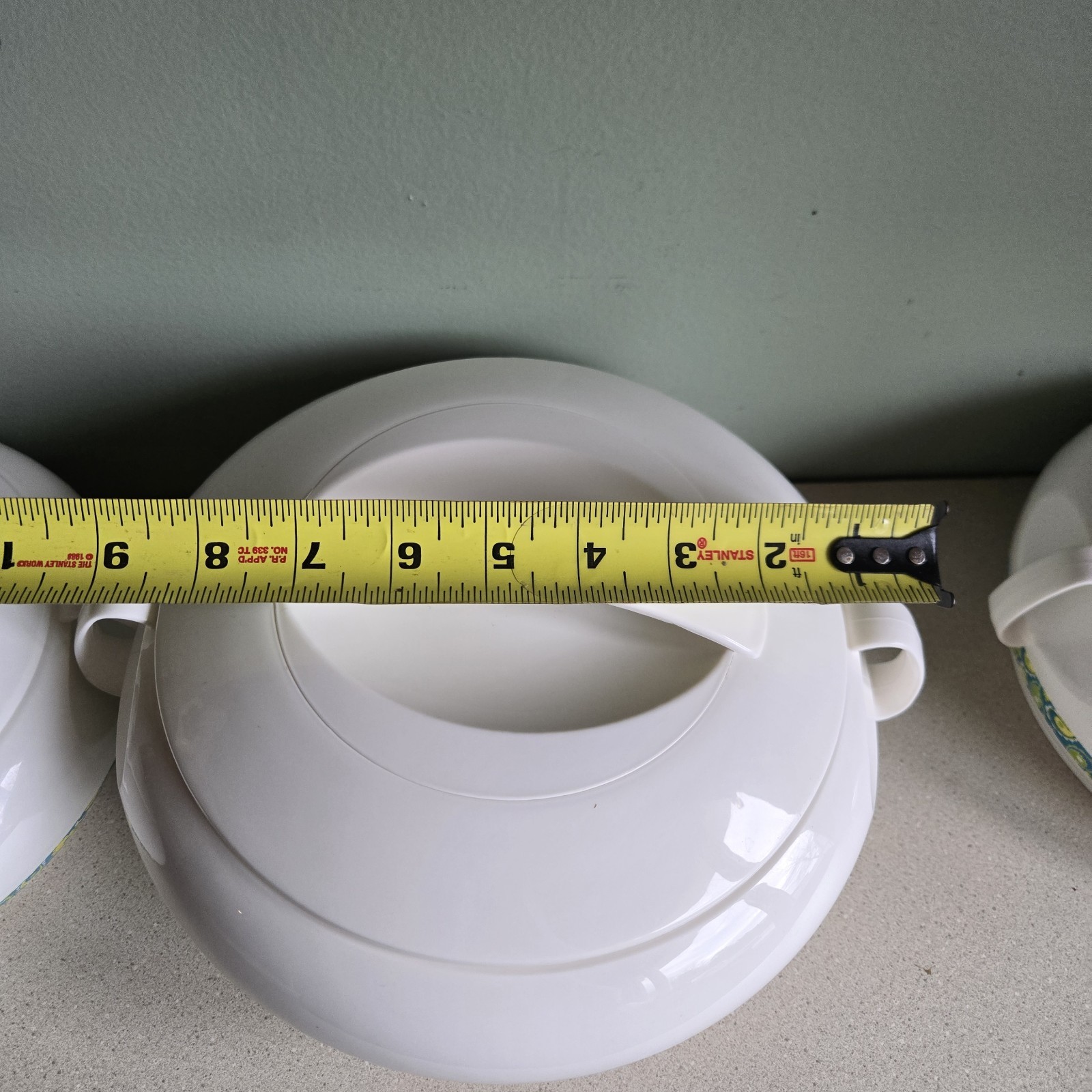Insocore Insulated Food Storage Containers Nesting 3 Bowl Set W/ Lids & Dividers