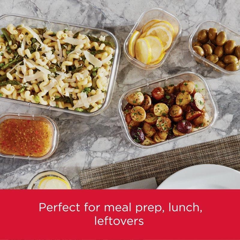 Brilliance Food Storage Containers Kit 12-Piece Set BPA-Free Leak-Proof New