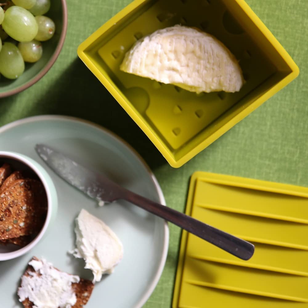 CapaBunga Cheese Vault for Soft Cheese – Reusable Artisan Cheese Storage Cont…