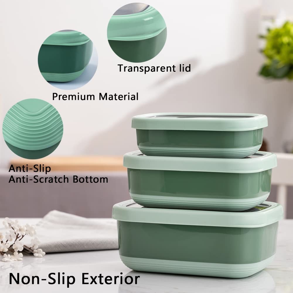 Lille Home Leak Proof Steel Food Containers – Snack Large, Dark Green