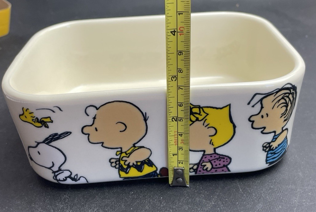 Snoopy & Peanuts Gang Container VENTED GIBSON Oven Safe 32 oz. 7″ x 5″ NEW