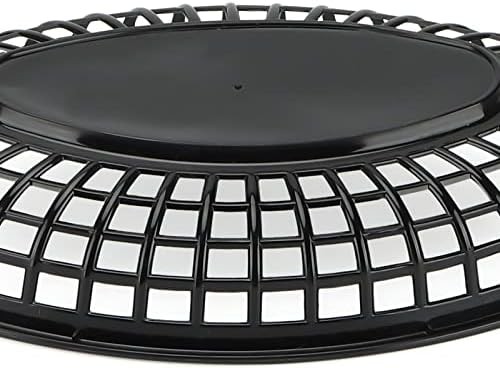 50 Pack 8.8 x 5.5 Inch Plastic Fast Food Serving Baskets, Black with 100 Checker