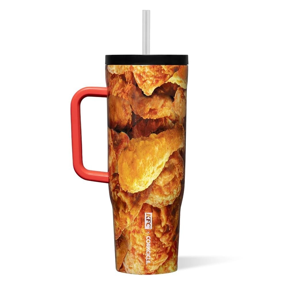 Corkcicle KFC x Cruiser 22oz Insulated Tumbler with Handle Straw BPA-Free Leakpr