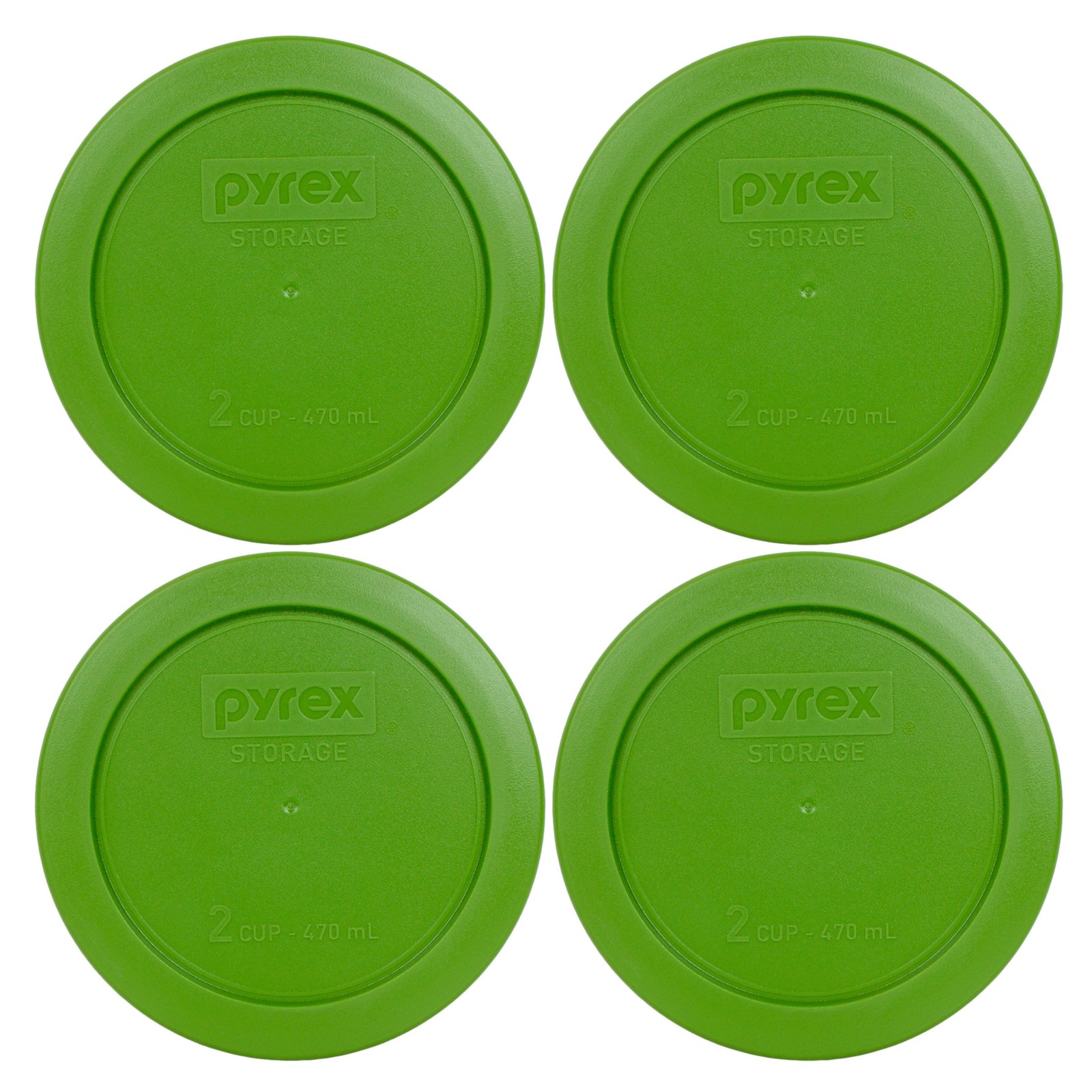 Pyrex 7200-PC 2 Cup Lawn Green Food Storage Replacement Lid (4-Pack) –