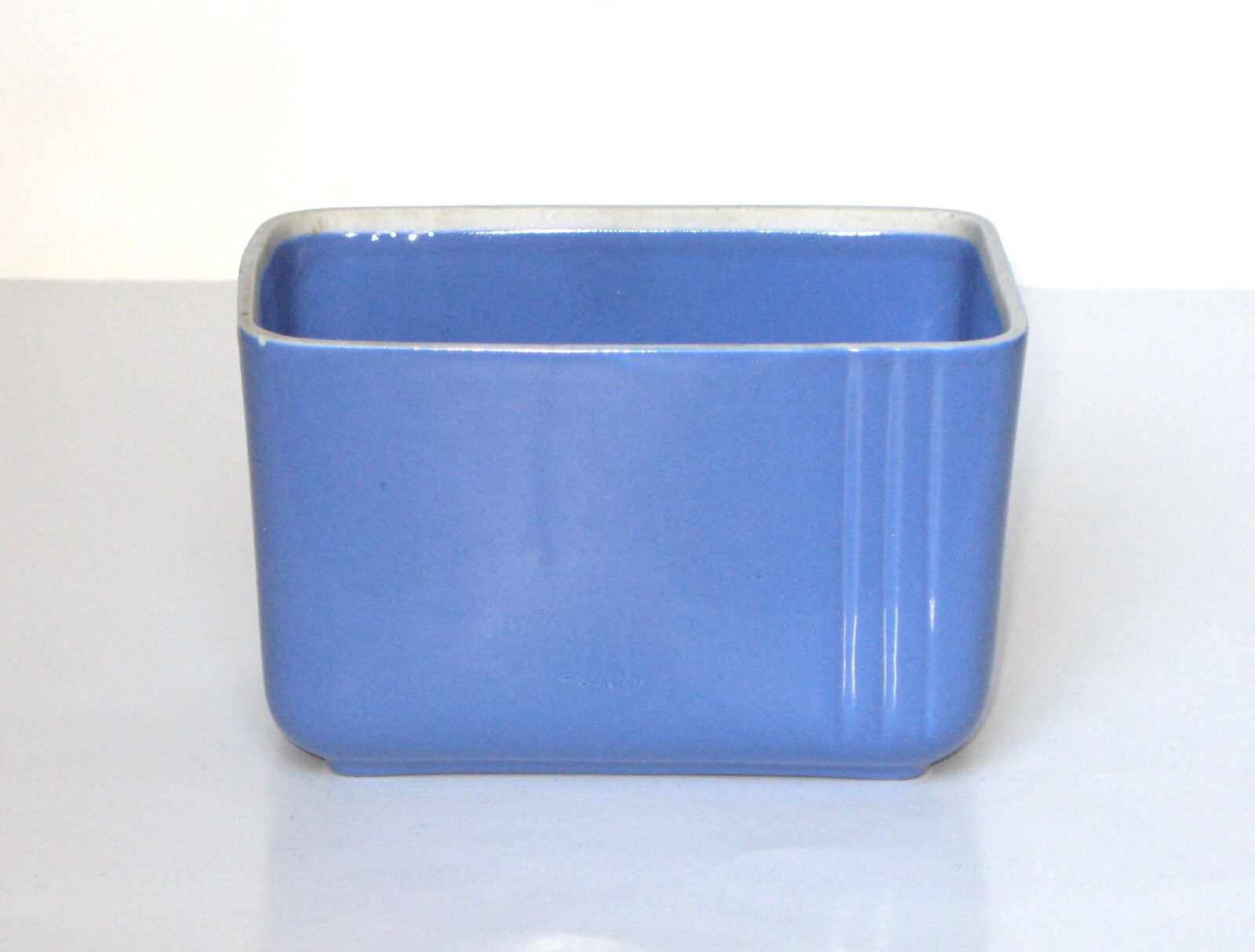 Vtg Westinghouse By Hall Rectangular Refrigerator Storage Dish, 4.5” x 6”, Blue