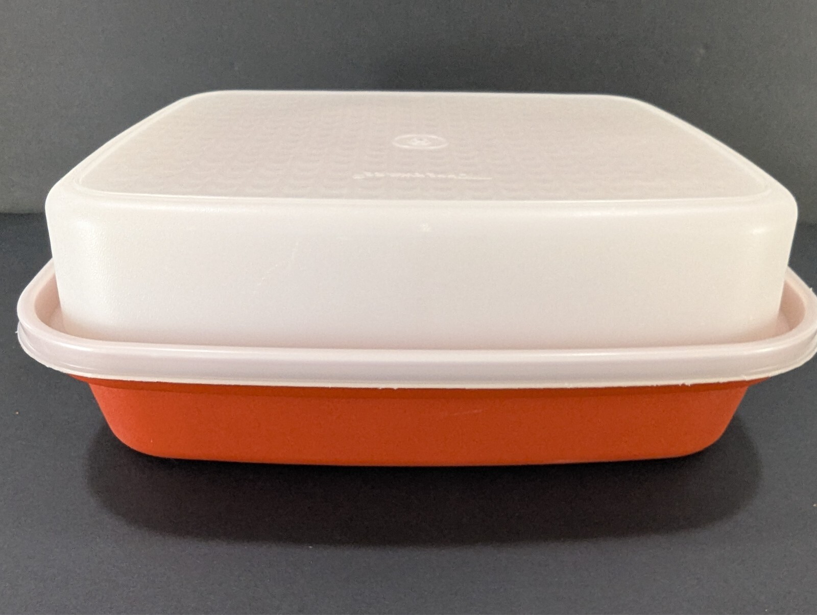 Tupperware Large Meat Marinator Server Paprika Red 1294-5 vintage retro