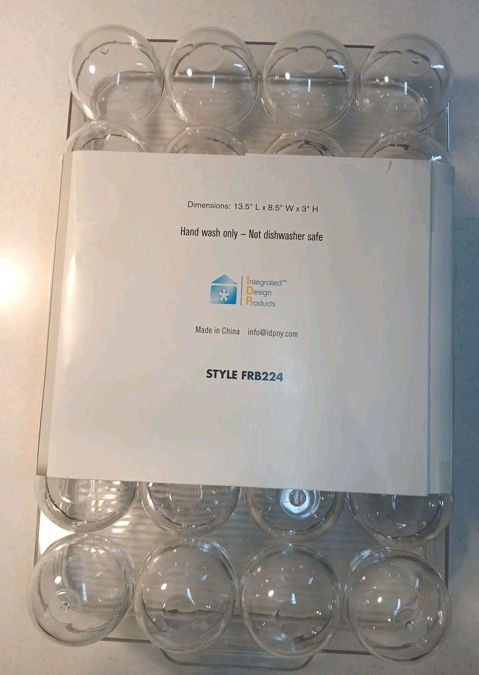 Refrigerator Egg Keeper 24 Holder compartment Clear with Lid New