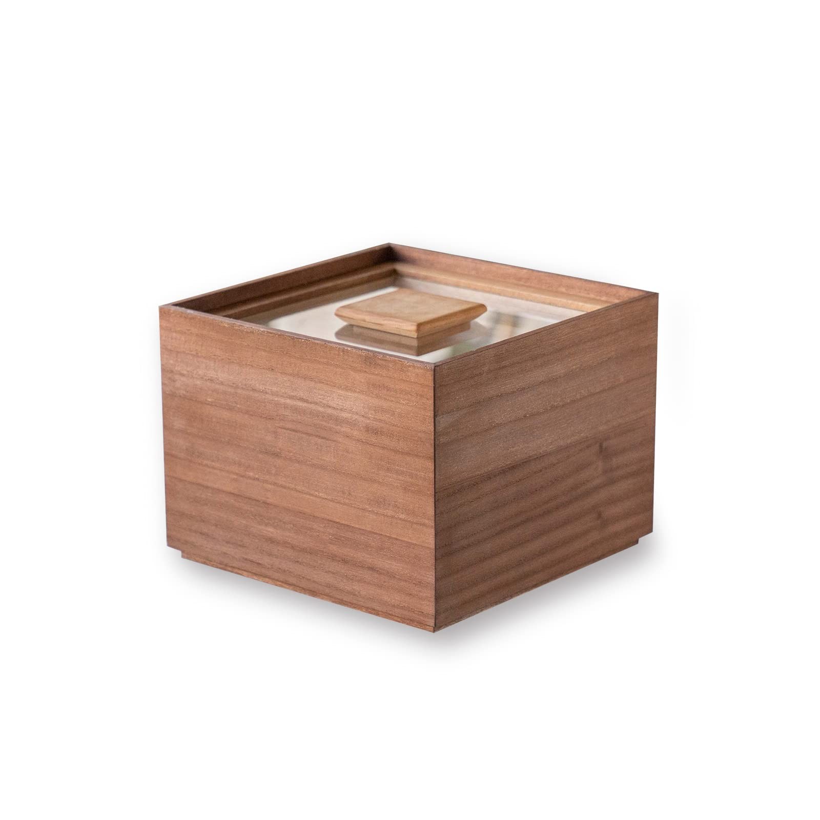Rice Chest Strage Paulownia Box Masuda Kiribako Shop For 3kg Lid Brown
