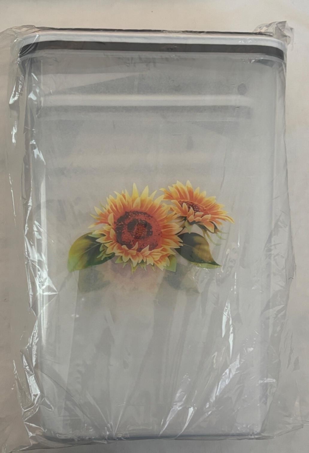 LOT OF 3 VARIETY SIZE SUNFLOWER SNAP LID STORAGE CONTAINERS NIP