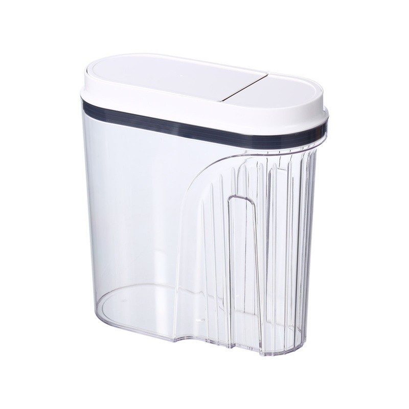 Airtight Container One Touch Lid Clear Kitchen Storage Cereal Pasta Snacks New