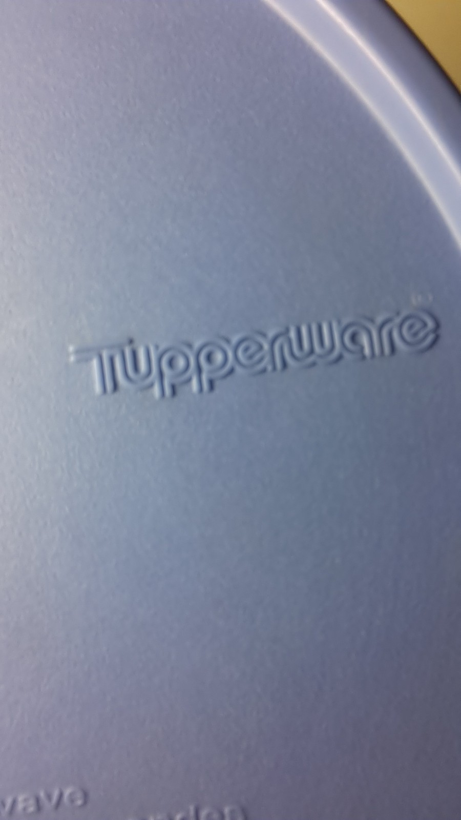 Tupperware Vented Lid 2649 B Blue Crystal Wave Replacement Seal Lid Top Only