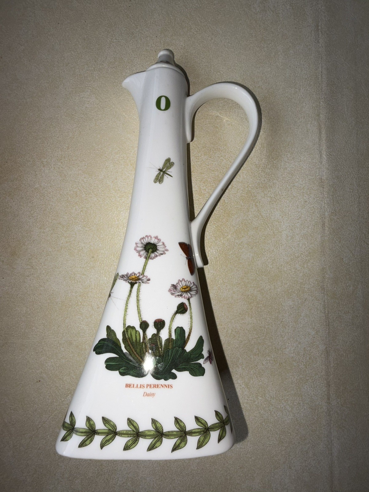 Portmeirion Botanic Garden Olive Oil Cruet Bottle With Lid 9” Tall Susan