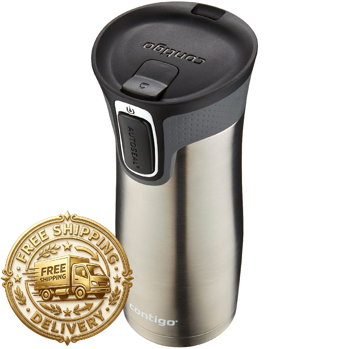 Contigo West Loop Stainless Steel Travel Mug Autoseal Lid 16Oz. Stainless