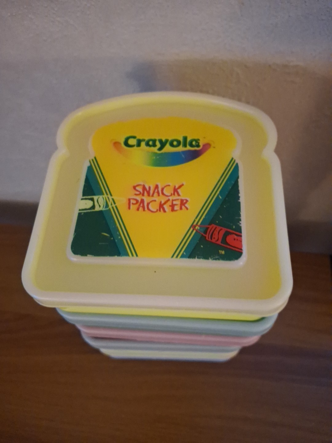 Crayola Snack Packer Sandwich Durable Containers Set 6 Colorful 5″X5″