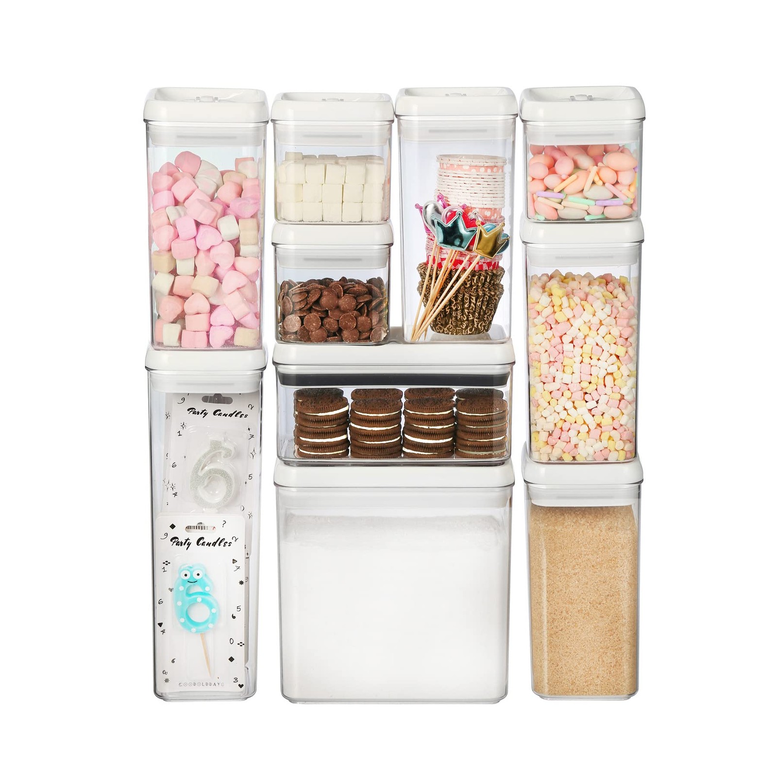Flip Tite Food Storage Container with Lid Airtight 4″ Ring Seal Flip Top, Sta…
