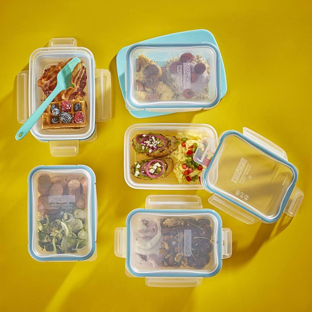 Airtight 5-Pack Food Storage Containers with BPA-Free Locking Lids