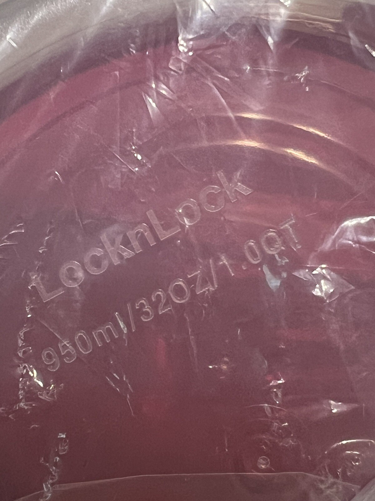 Lock & Lock Red Classic 32oz Bowl Red & Grey Mini Tote Lunch Travel Bag NWOT